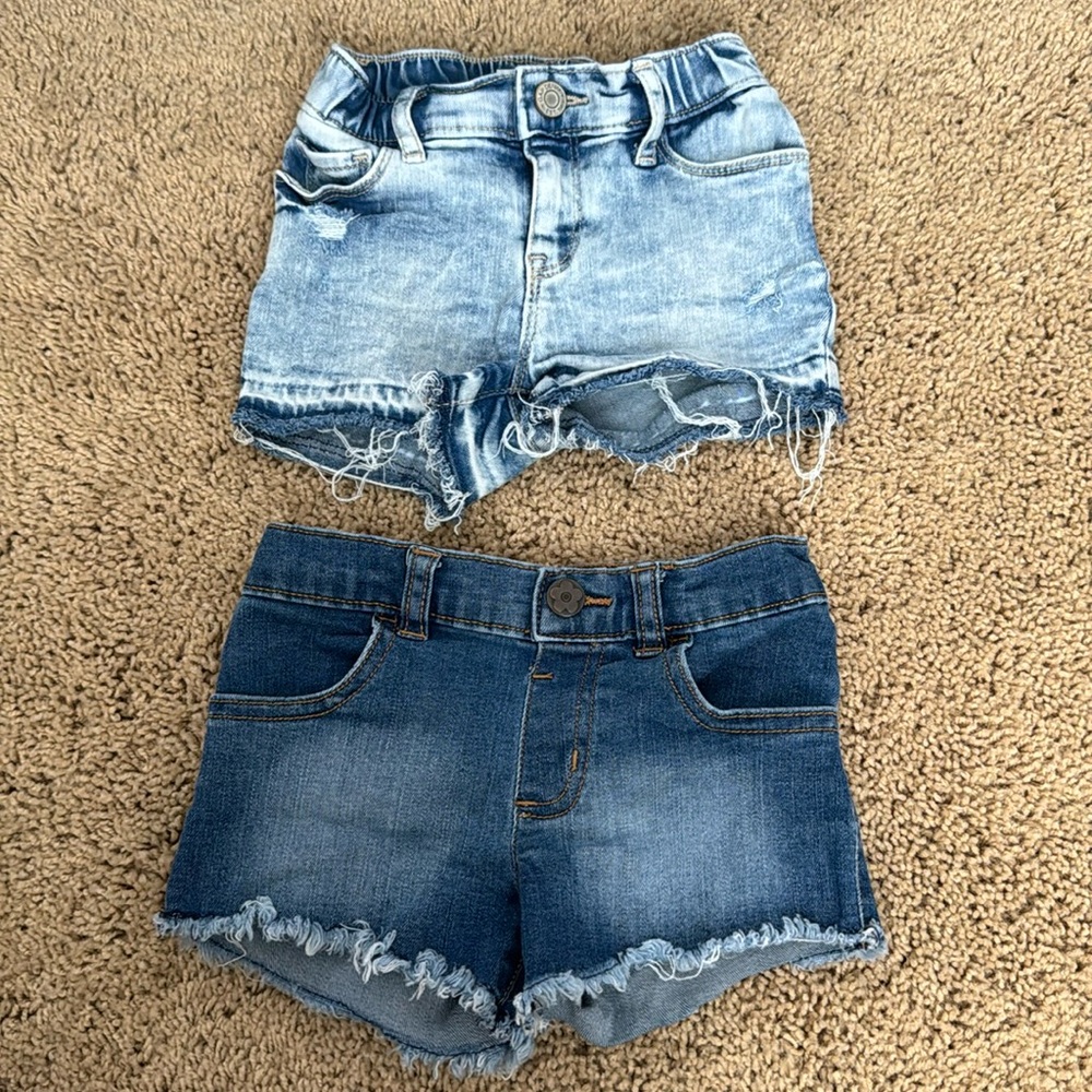 3T Toddler Jean Denim Shorts Bundle